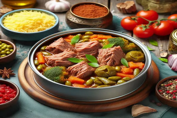 کنسرو قورمه سبزی با گوشت کیفیت عالی | قیمت مناسب خرید عالی
